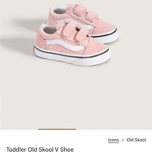 Vans Kids Old Skool V Pink Sneakers